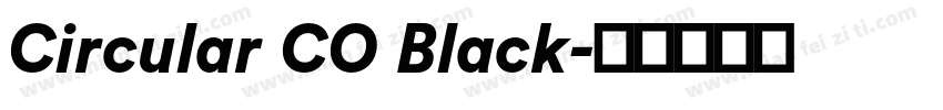 Circular CO Black字体转换